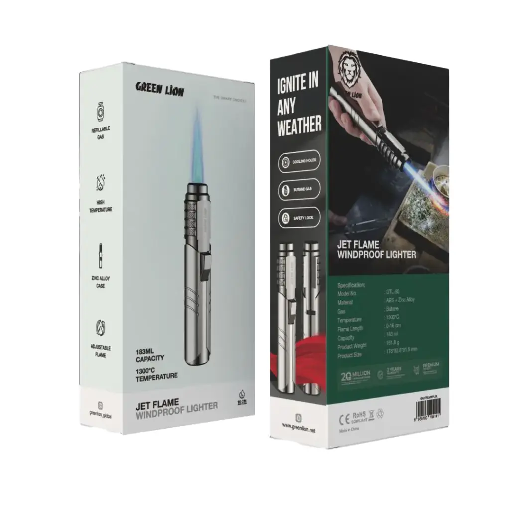 فروشگاه آنلاین نخلینو   - فندک اتمی گرین لاین مدل Jet flame