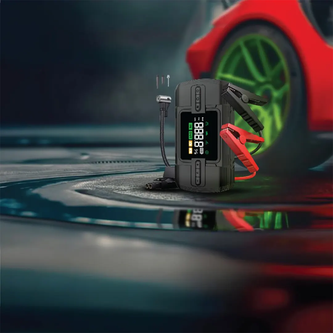 فروشگاه آنلاین نخلینو   - جامپ استارتر و پمپ باد 12 ولت گرین لاین Green Lion 12V Jump Starter 12000mAh