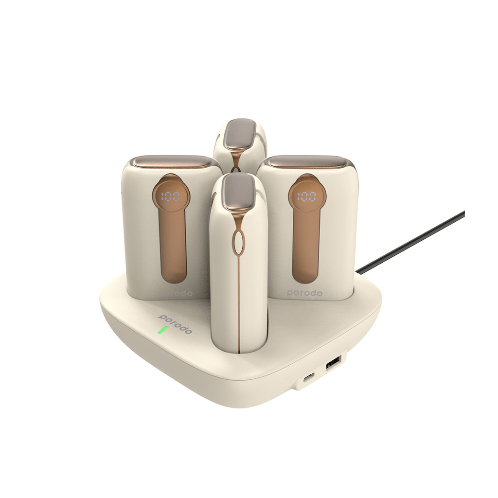 فروشگاه آنلاین نخلینو   - پاوربانک استیشن چهار در یک 10000 میلی آمپر پرودو مدل PBFCH043