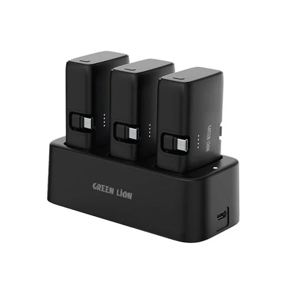 فروشگاه آنلاین نخلینو   - پک سه عددی پاوربانک و شارژر گرین لاین Green Lion 3in1 Power Bank Station